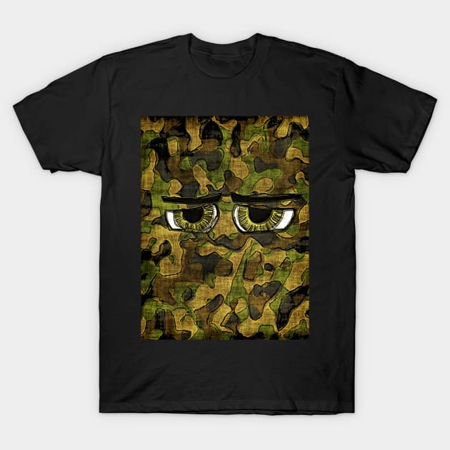 Camo Eyes - Camouflage Design T-Shirt by Highseller